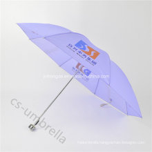 Cheap Light Purple Polyester Cover 4 Fold Umbrella (YS4F0004)
